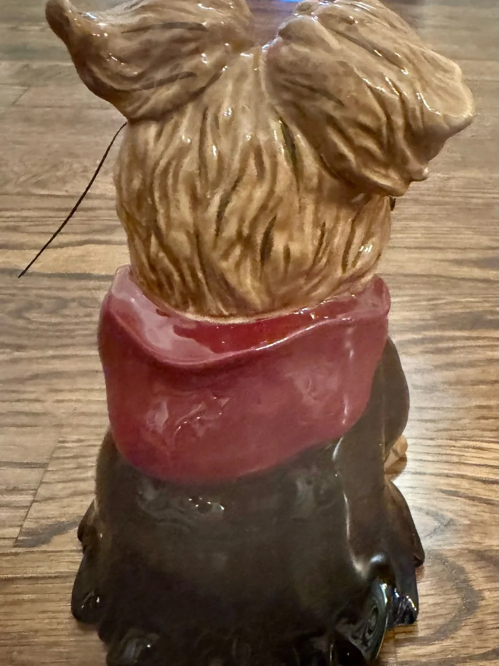 Blue Sky Clayworks Harry Potter Dog Figurine with Red and Yellow Scarf